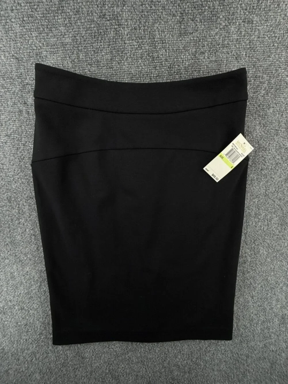 NWT Michael Kors Women Straight Pencil 1/4 Zip Knee Skirt Black Size 4 $70 Lady